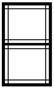 Full Prairie Style Window Grids Sketch