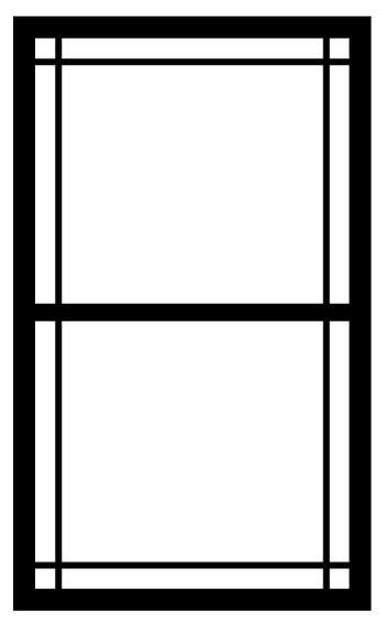 window with grid lines