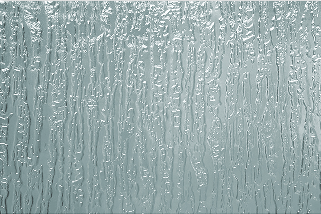 Rain pattern privacy glass for windows in Austin, TX homes
