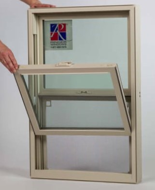 Tilt-in lower sashes are available in Elite 5400 single hung windows