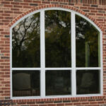 Special shaped windows arch top single hung windows